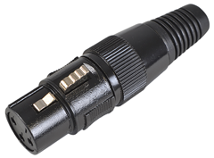 XLR 3 Pin Connector Pack with 5 Male 